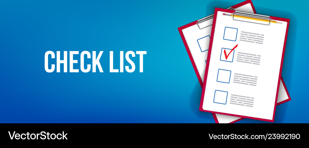 To-Do Checklist with Checkmarks vector image