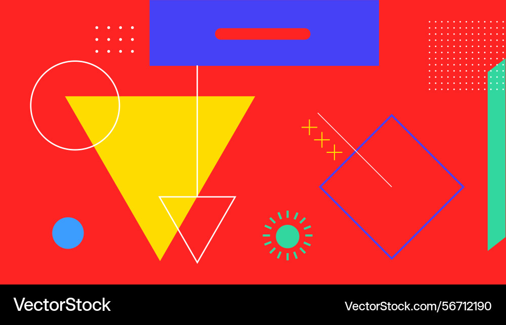 Vibrant triangle based visual layout background Vibrant triangle based visual layout background Vector Image