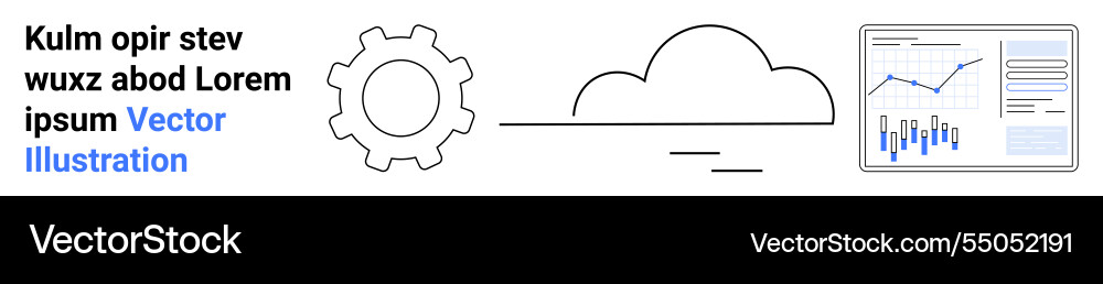 Cloud Computing mit Datenanalysekonzept Cloud Computing mit Datenanalysekonzept vektorbild