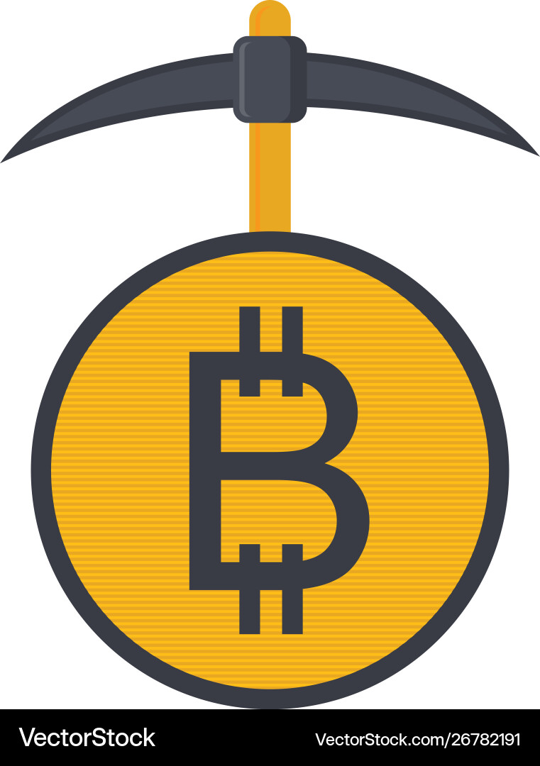 Digital crypto currency money bitcoin art – Royalty-Free Vector |  VectorStock
