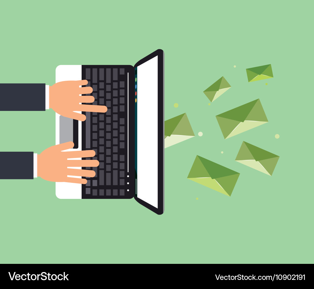 Digital messaging related icons image vector image