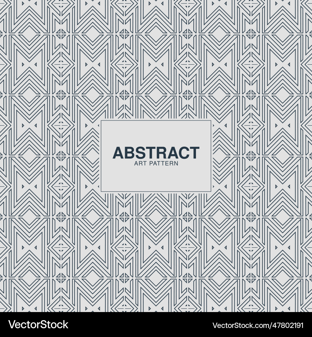 Flat ornament line pattern design Flat ornament line pattern design vector image