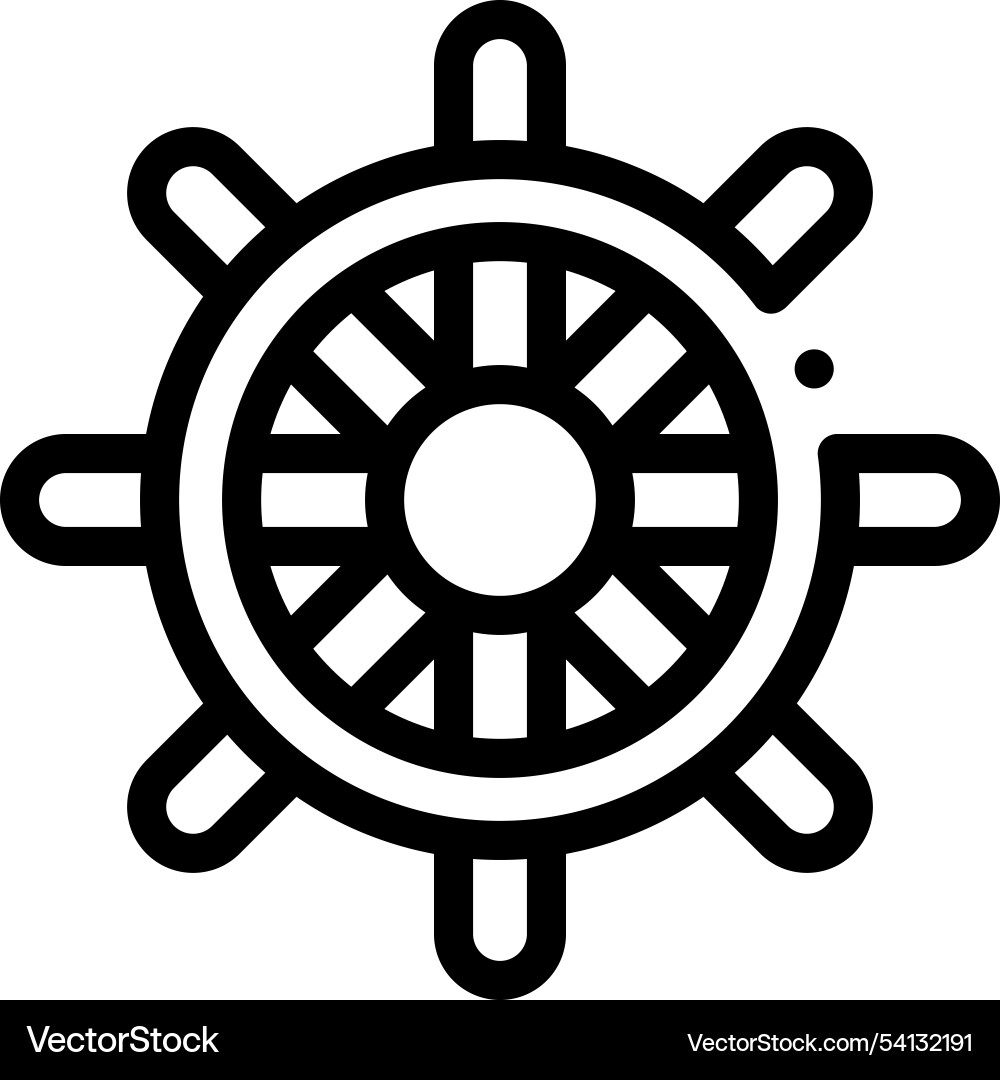 Helmet icon thin linear style design isolated Helmet icon thin linear style design isolated vector image