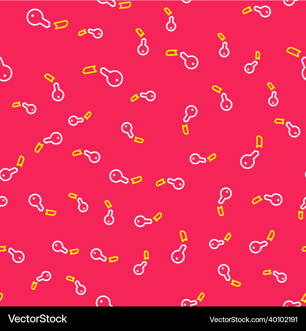 Line broken key icon isolated seamless pattern Line broken key icon isolated seamless pattern vector image