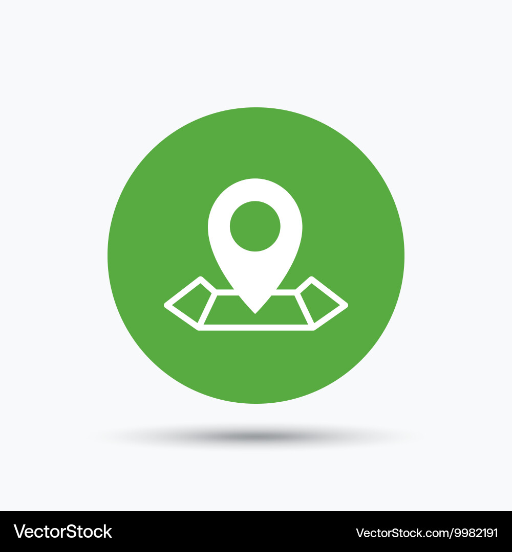 Location icon map pointer sign vector image