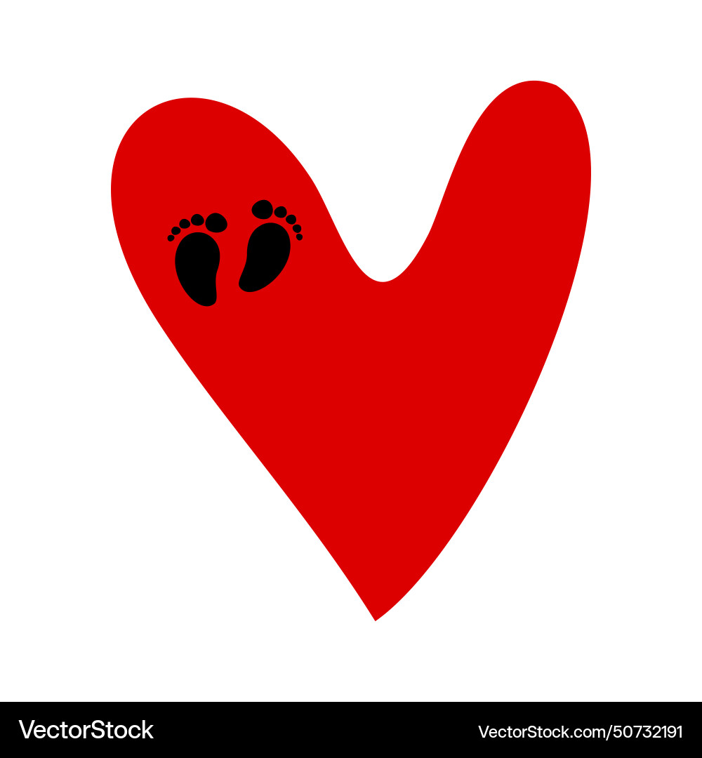 Red heart Royalty Free Vector Image - VectorStock