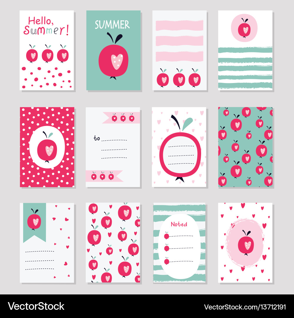 Scrapbook sof greeting cards Scrapbook sof greeting cards vector image