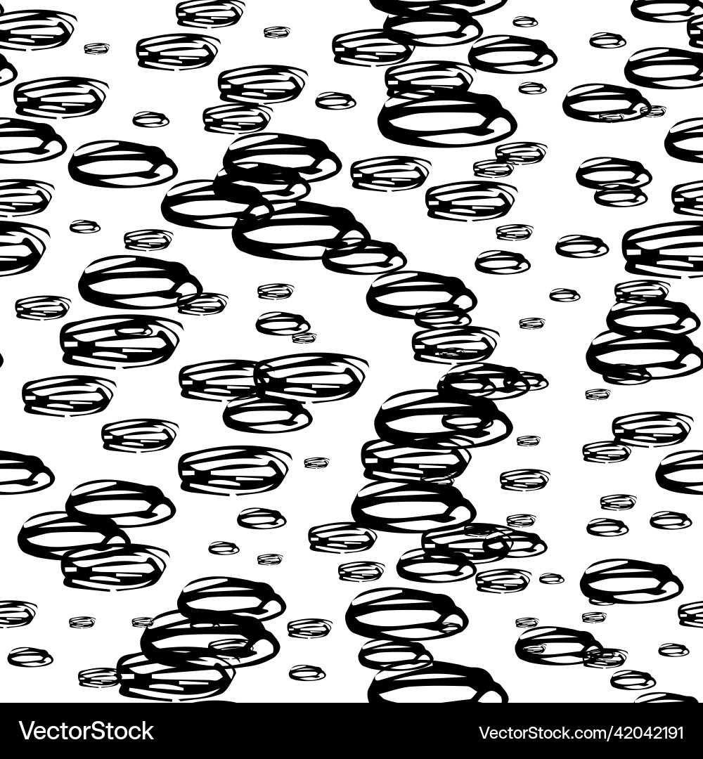 Seamless pattern with sketch oval shape Seamless pattern with sketch oval shape vector image