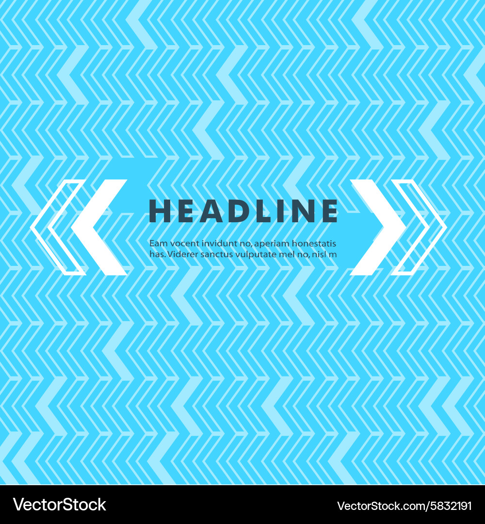 Simple arrow pointer on a colored Vector Image