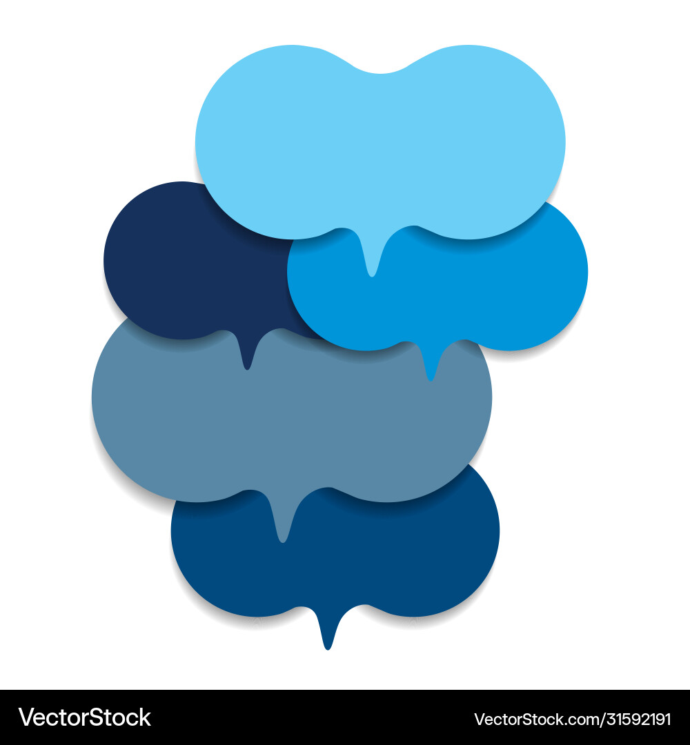 Speech bubble template scheme infographic element Speech bubble template scheme infographic element vector image