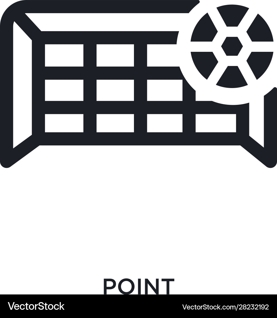Black point isolated icon simple element from Vector Image