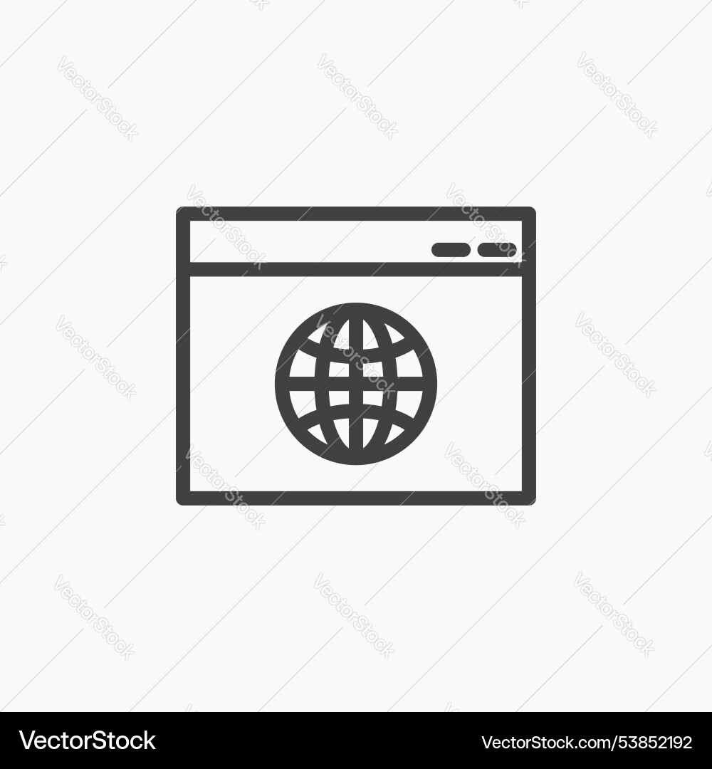 Browser icon set Vector Image