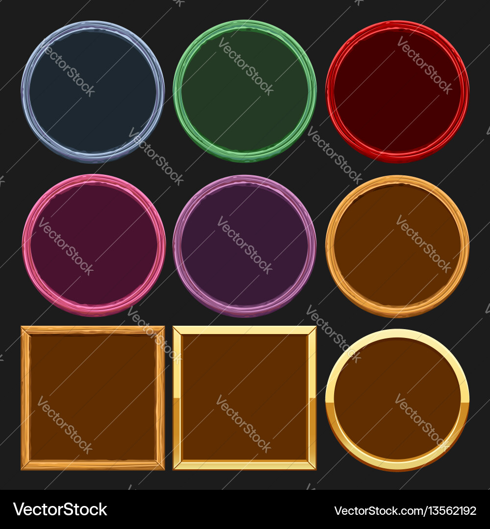 Colored frames collections vector image