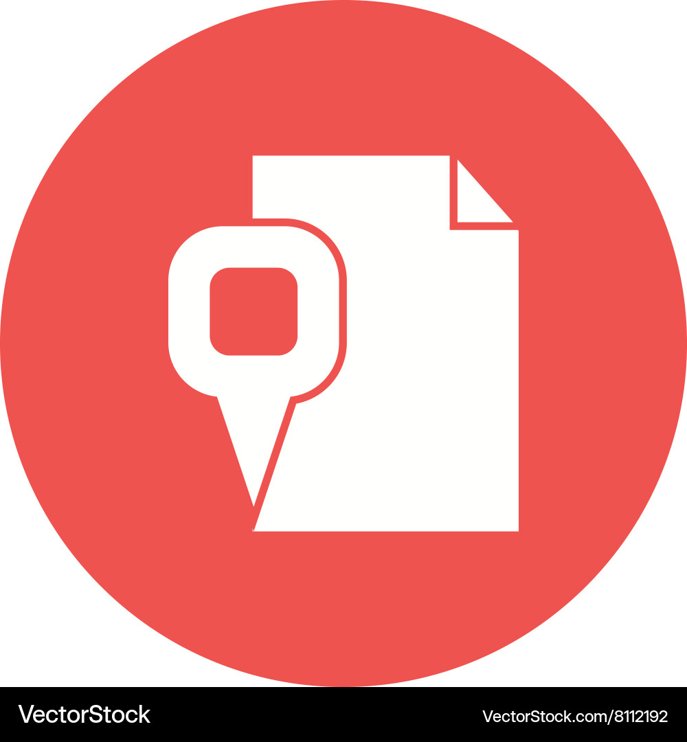 Document location vector image