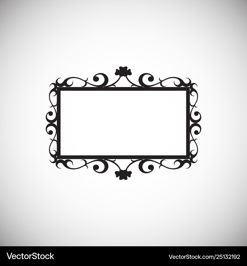 Frame icon on background for graphic and web Frame icon on background for graphic and web Vector Image