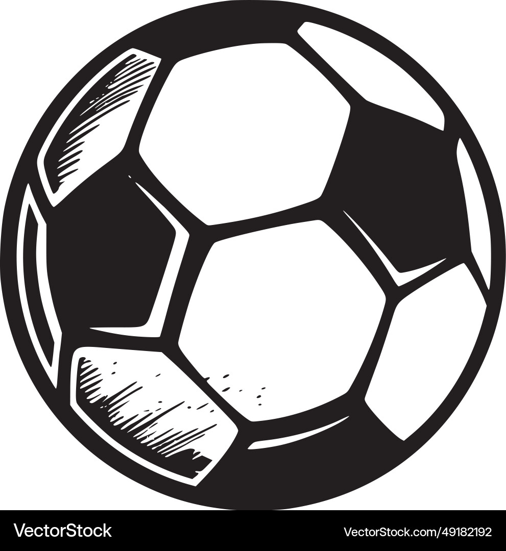 Fußball - schwarz und weiß Fußball - schwarz und weiß vektorbild