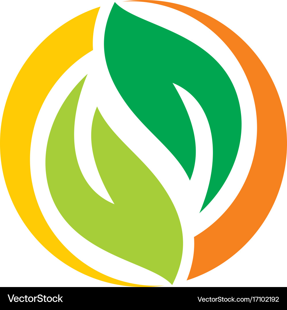 Green leaf recycle logo – Royalty-Free Vector | VectorStock