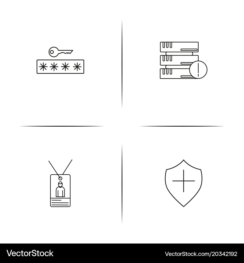 Internet technologies simple linear icon vector image