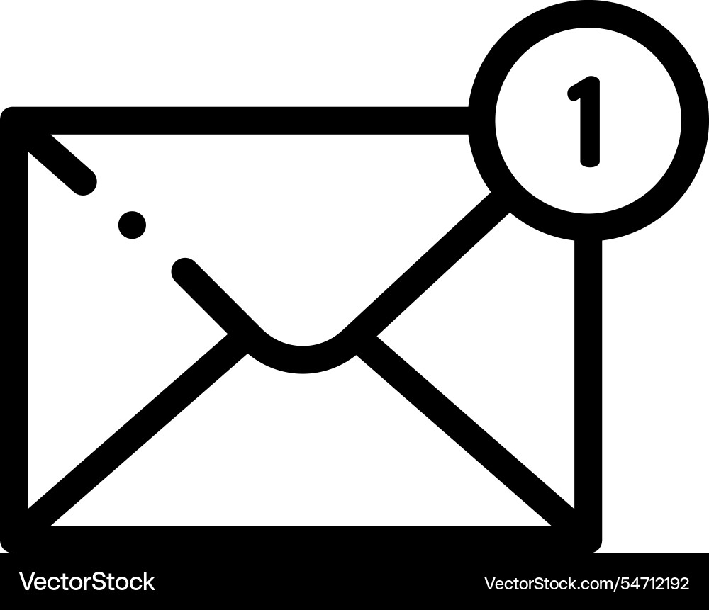 Messages icon thin linear style design isolated Messages icon thin linear style design isolated vector image