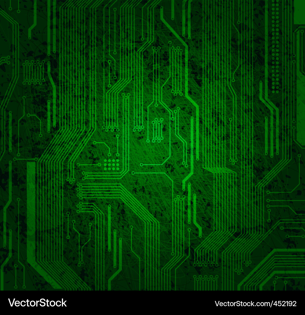 Messy Circuit Board Vector Image