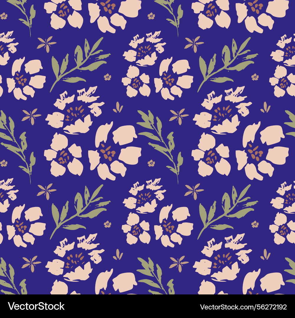 Modern and bold seamless pattern with large vector image