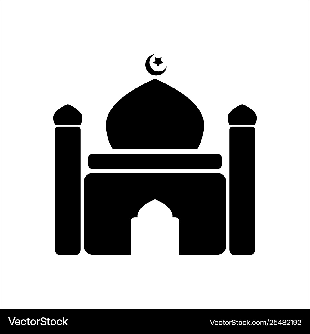 Mosque icon symbol design simple element vector image