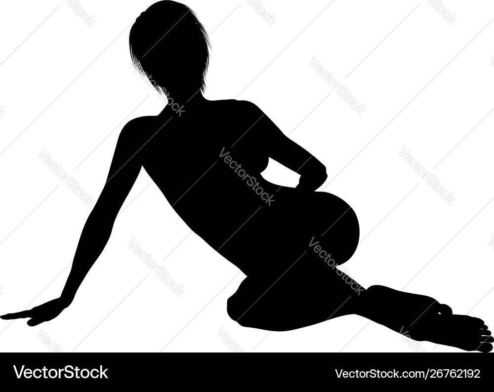 Nackt sexy Mädchen silhouette Nackt sexy Mädchen silhouette vektorbild