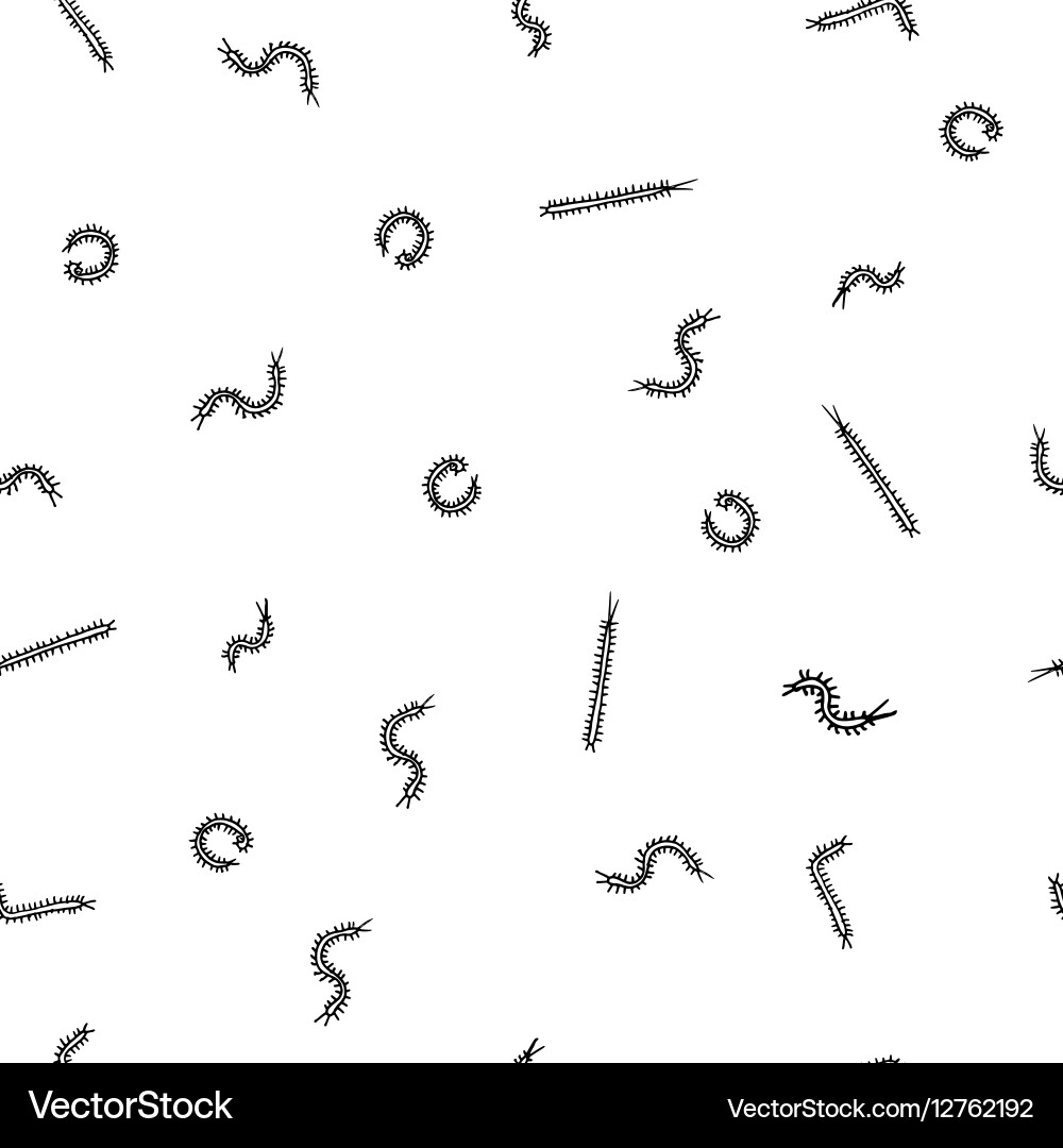 Seamless pattern with insects vector image
