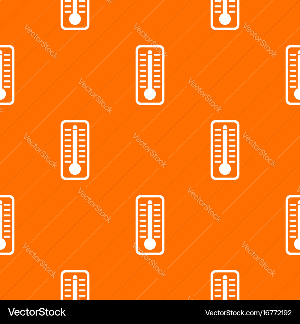 Thermometer indicates high temperature pattern vector image