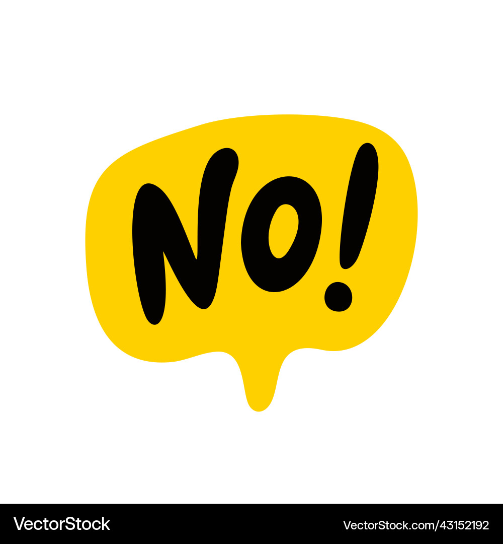Yellow Speech Bubble Vector Image