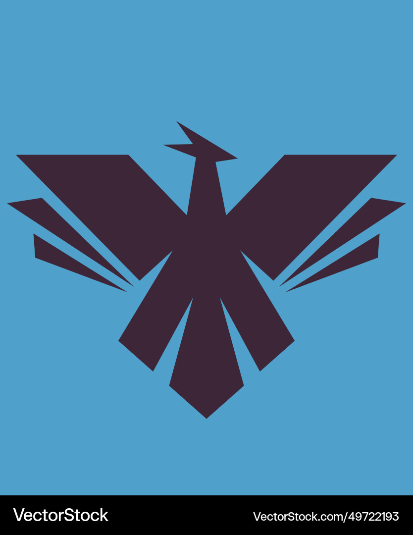 A simple and unique abstract bird A simple and unique abstract bird Vector Image