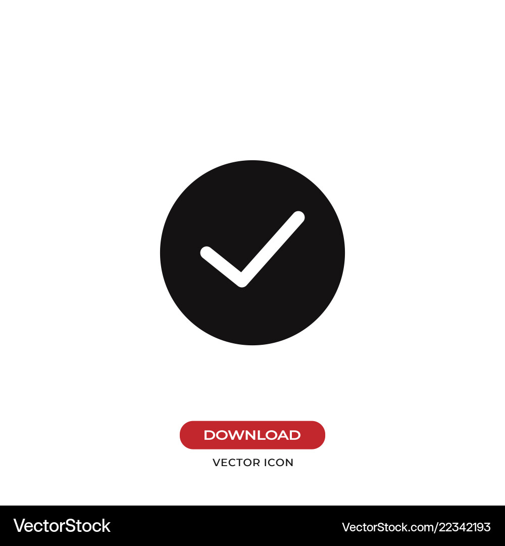 Checked button icon Checked button icon vector image