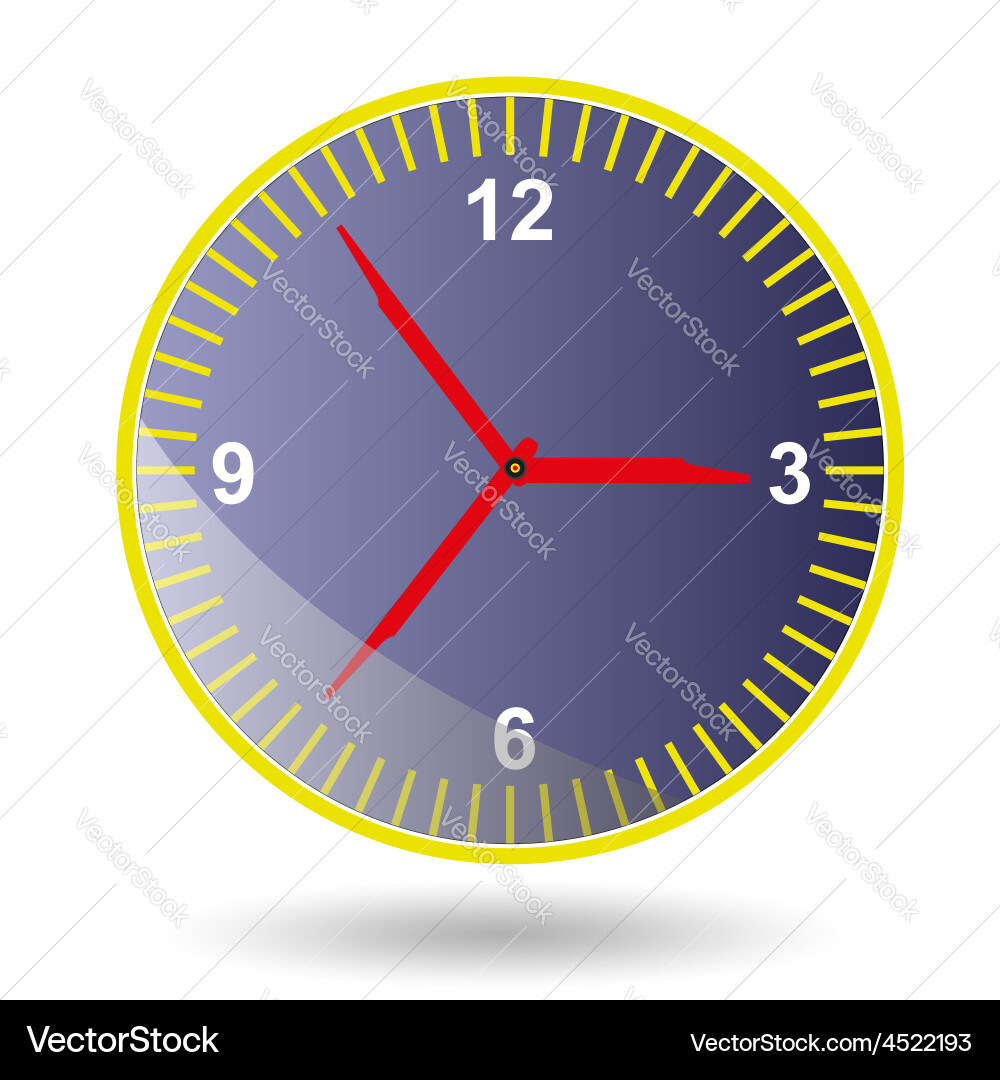 Clock-face setting conception reminder science num vector image
