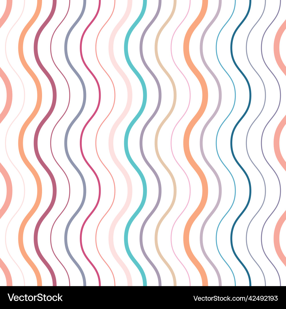 Colorful vertical stripe pattern repeat Colorful vertical stripe pattern repeat vector image