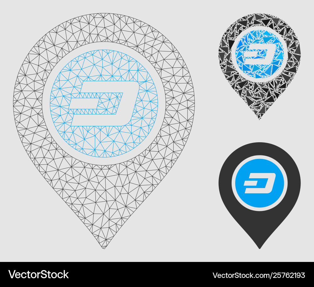 Dash Map Pointer Maschendraht Rahmenmodell Dash Map Pointer Maschendraht Rahmenmodell Vektorbild