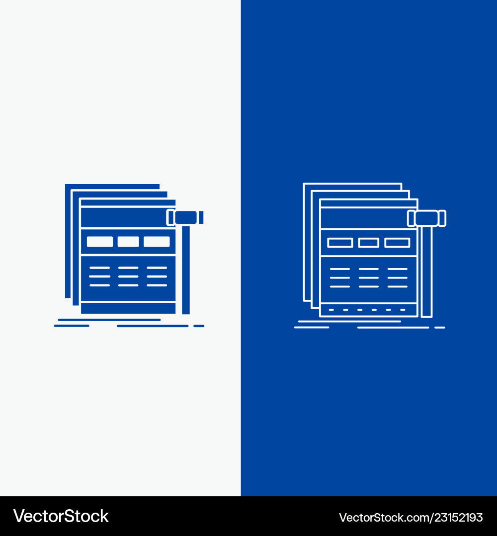 Internet page web webpage wireframe line Internet page web webpage wireframe line vector image