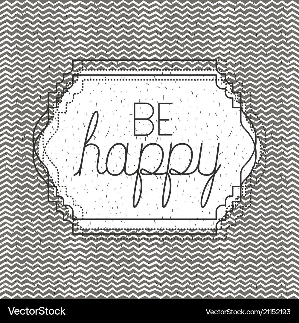 Make it happy message with hand made font Vector Image