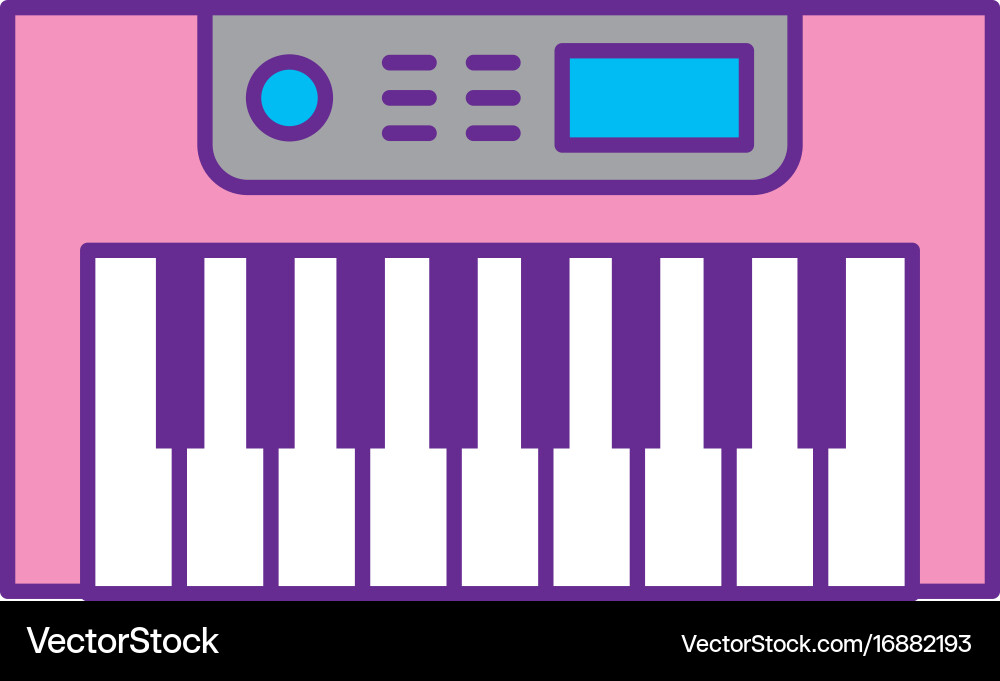 Synth console isolated icon vector image