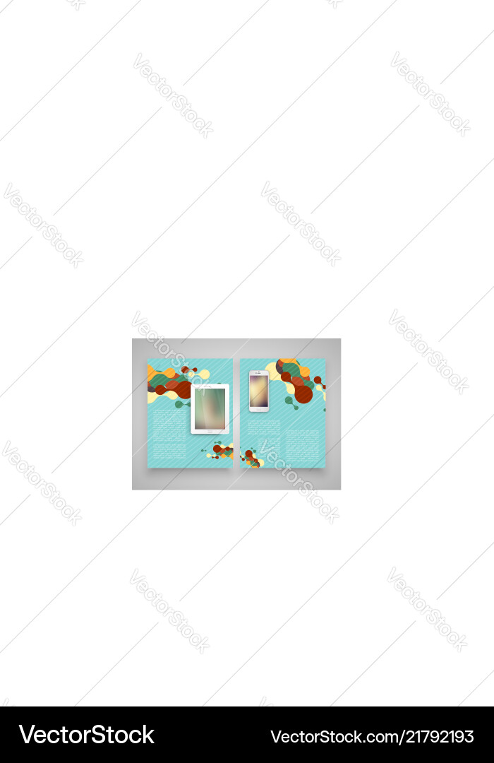 Vintage templates with computer and notebook Vintage templates with computer and notebook vector image