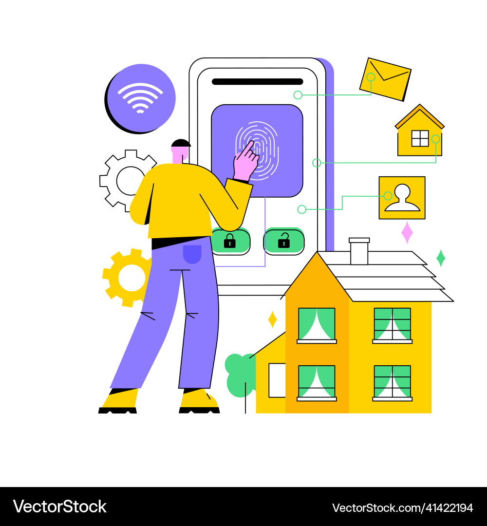 Access control system abstract concept Access control system abstract concept vector image