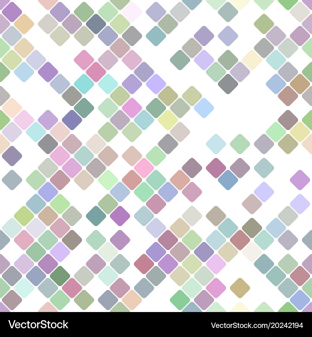 Colorful repeating diagonal square pattern vector image