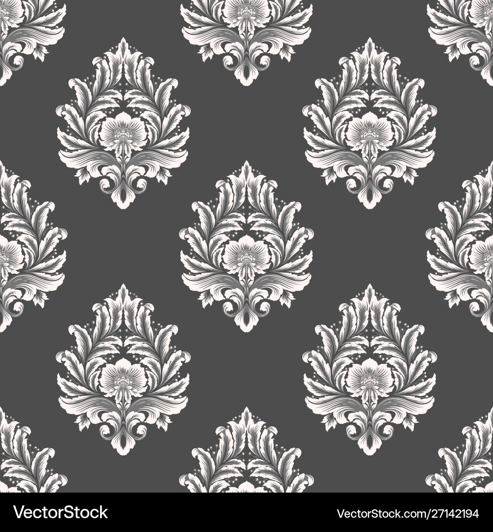 Elegant Damask Pattern Vector Image