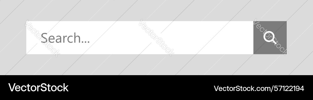 Flat search bar icon element design Flat search bar icon element design vector image