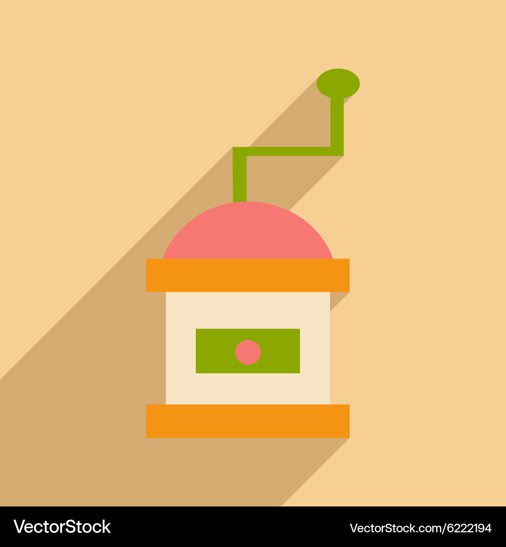 Flat with shadow icon and mobile application Vector Image