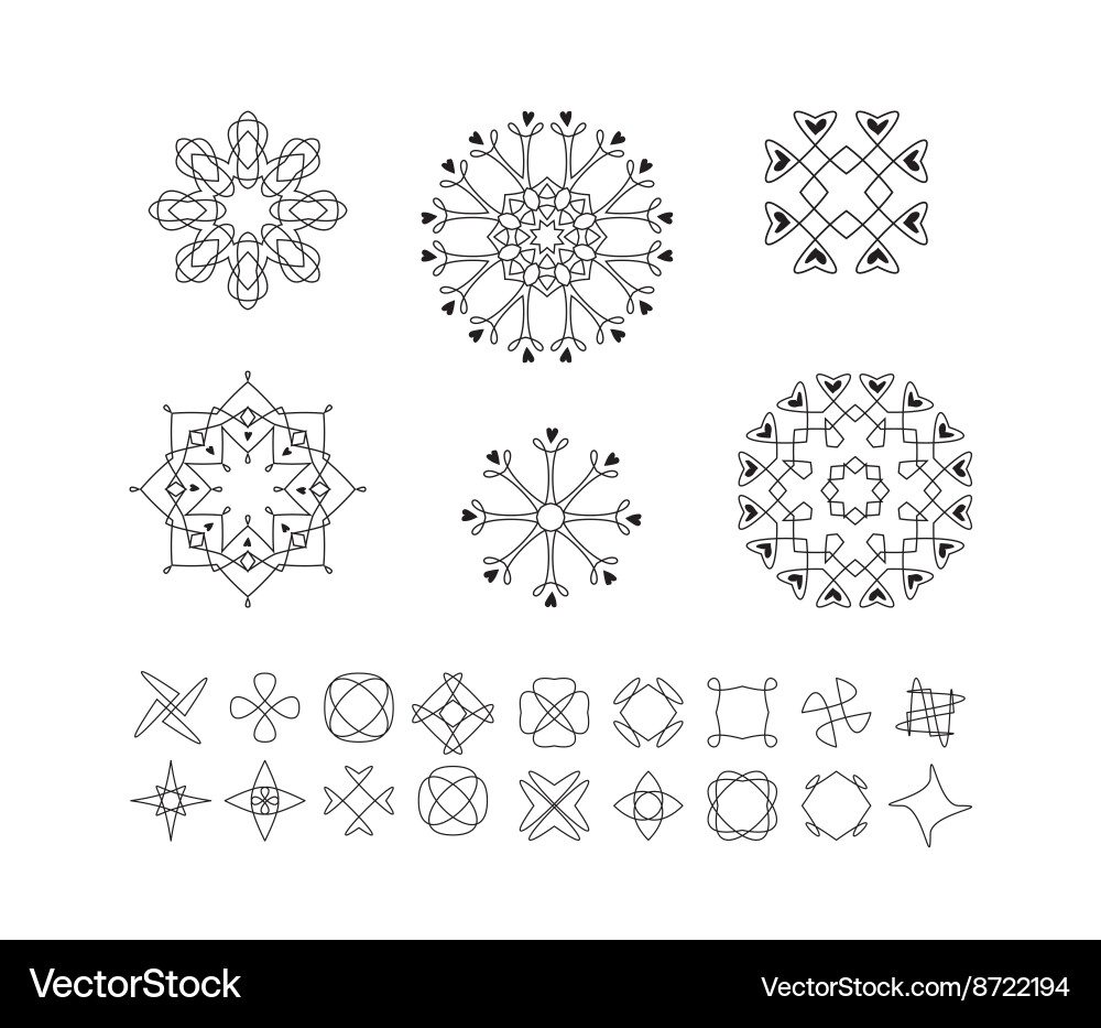 Set of minimal geometric shapes Royalty Free Vector Image