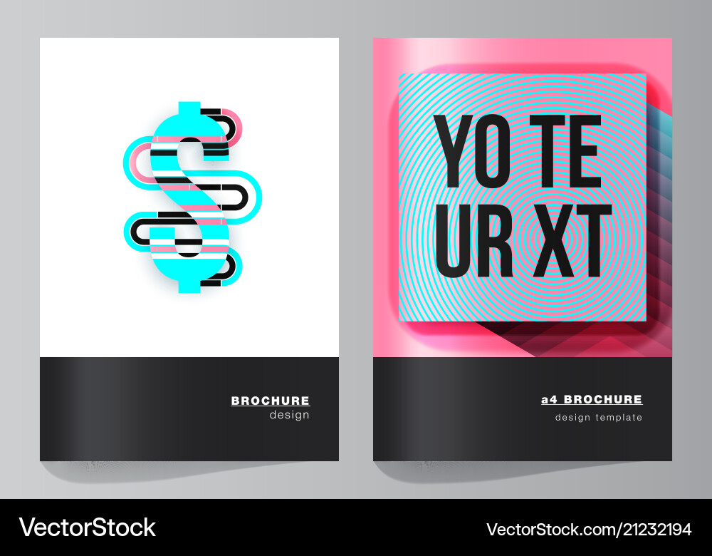 The two editable layout The two editable layout vector image