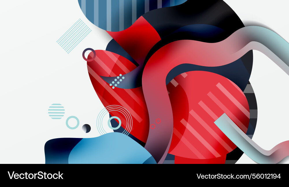 Vibrant abstract background overlapping shapes Vibrant abstract background overlapping shapes Vector Image
