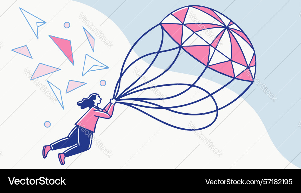 Abstract gemstone with dynamic trails sparkling vector image