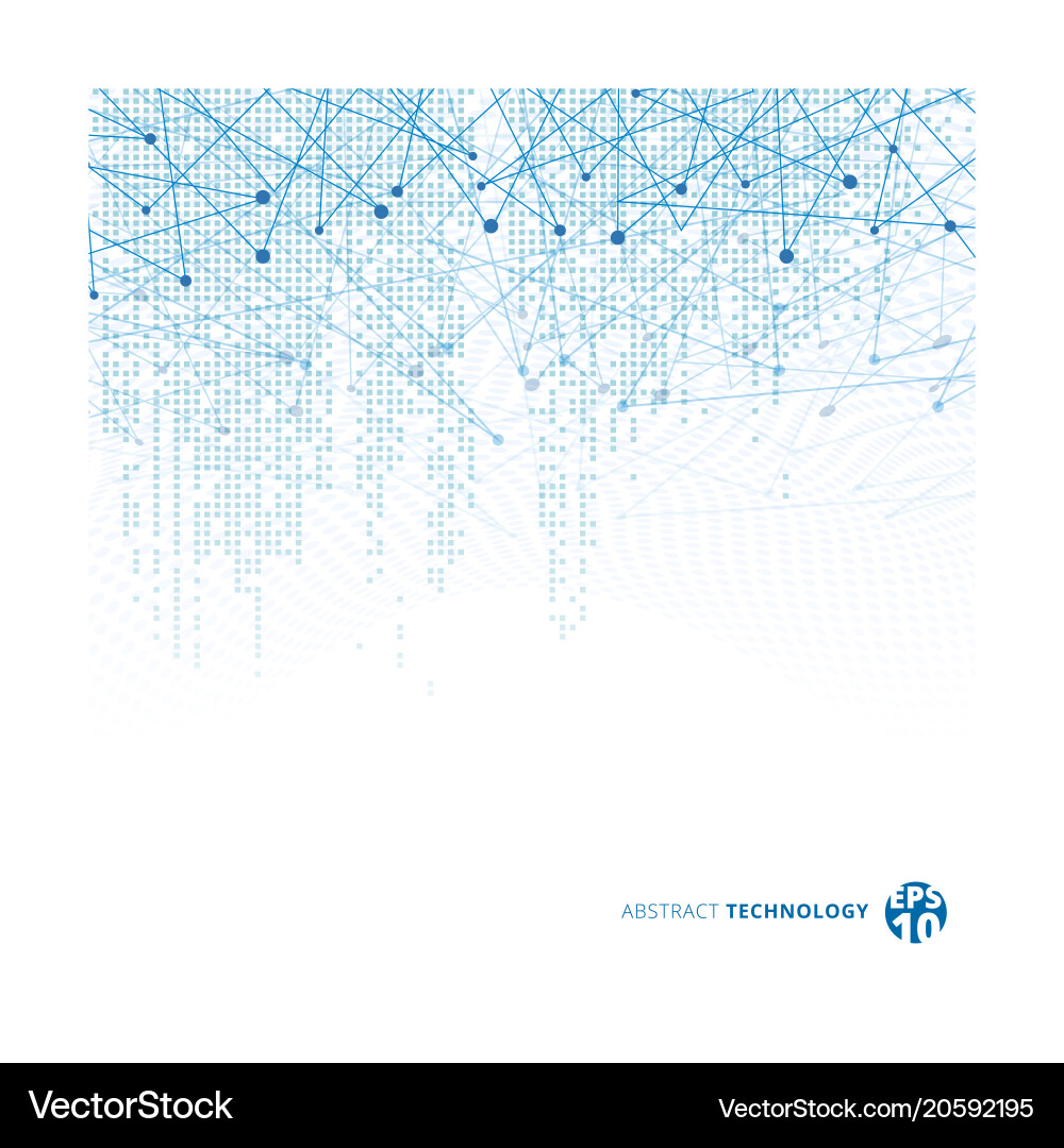Abstract Tech Pixel Grid Pattern vector image