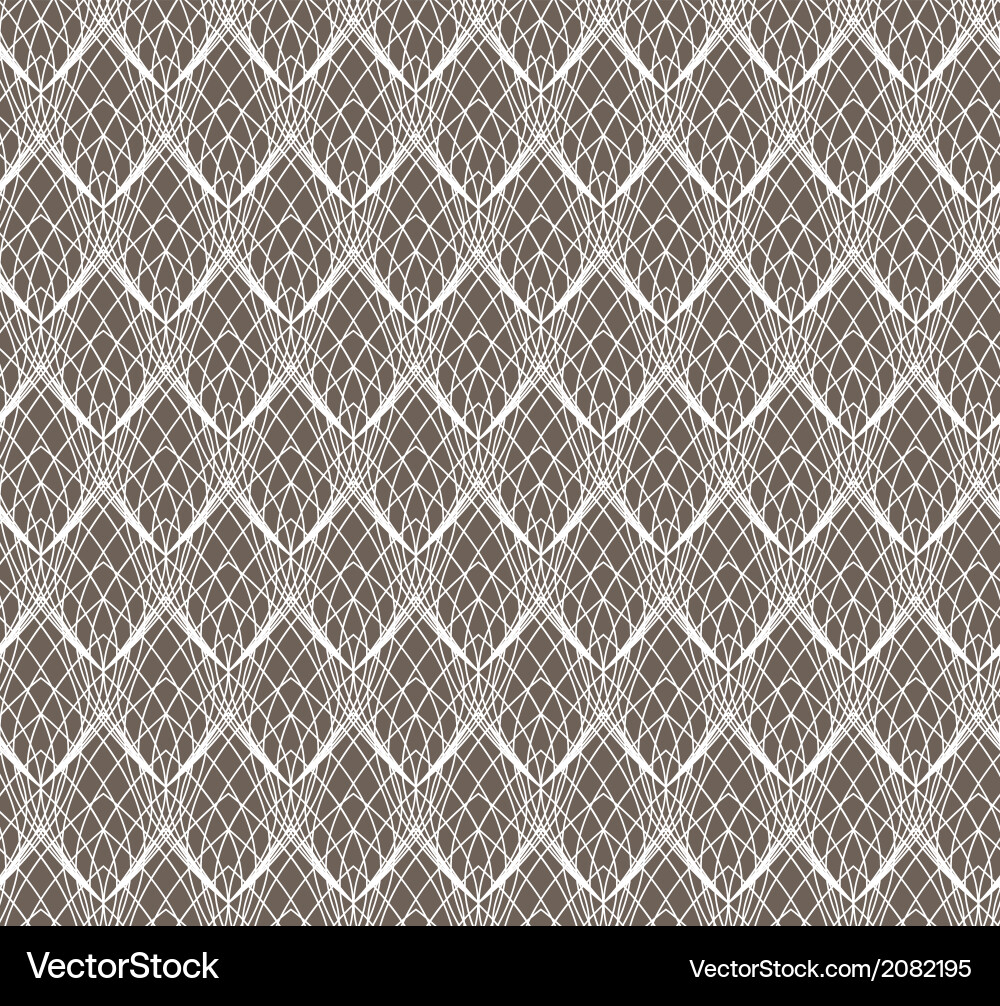Abstract white lace seamless pattern on dark Vector Image